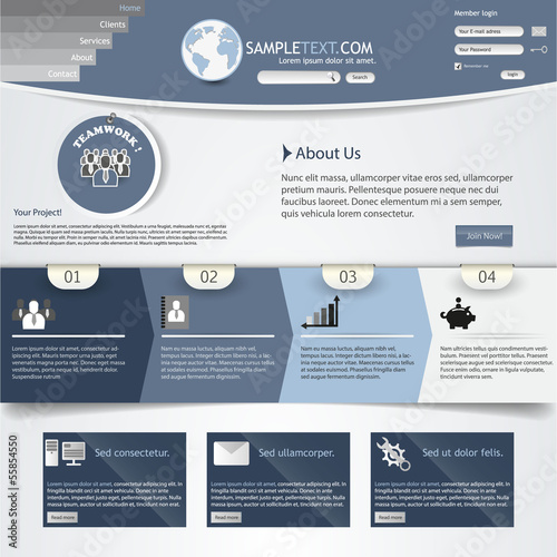 Elegant Website template