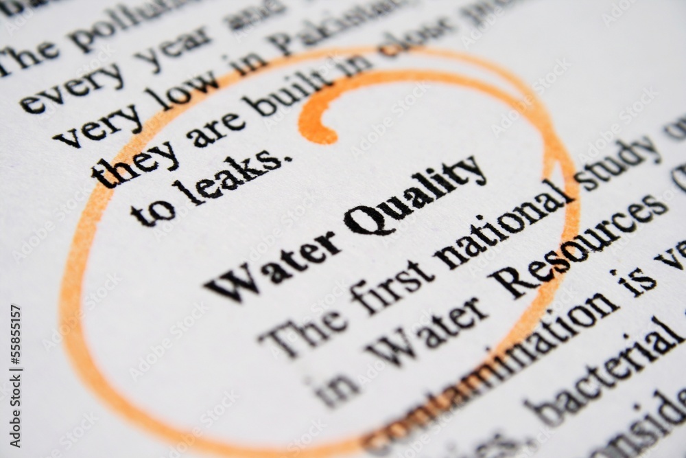 Obraz premium Water quality