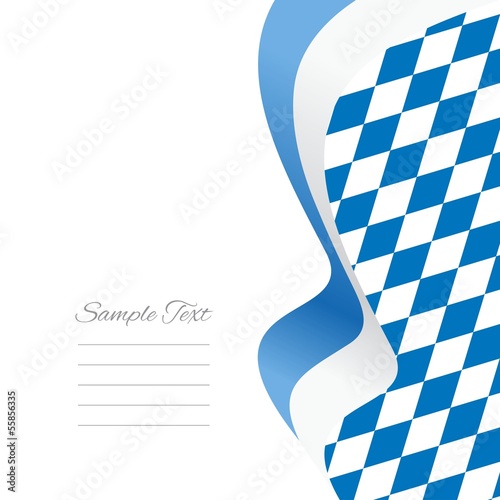 Bavarian right flag ribbon vector