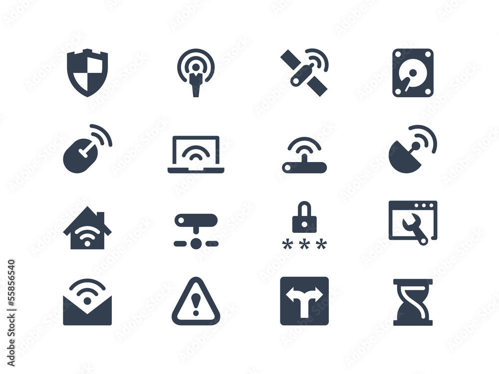 Wireless and network icons