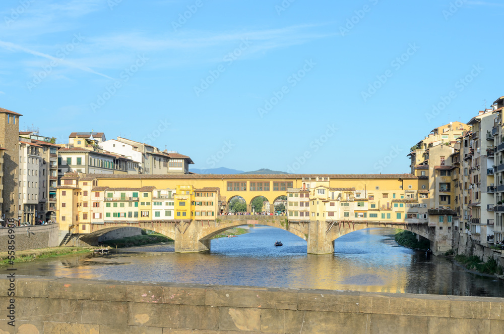 Ponte Vecchio in a sunny day, Florence, Italy