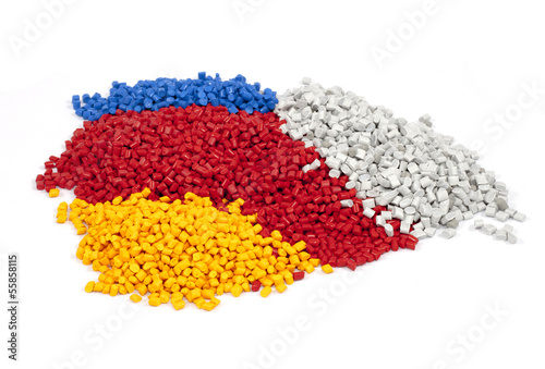 Obraz na płótnie plastic polymer granules