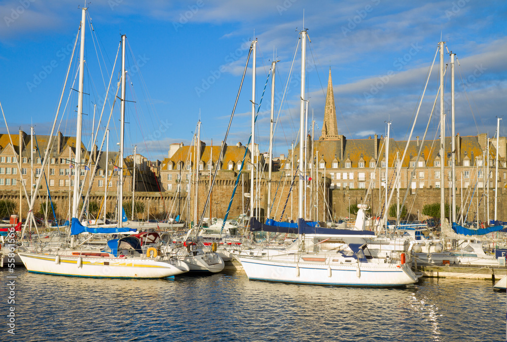 harbour of  Saint Malo, France