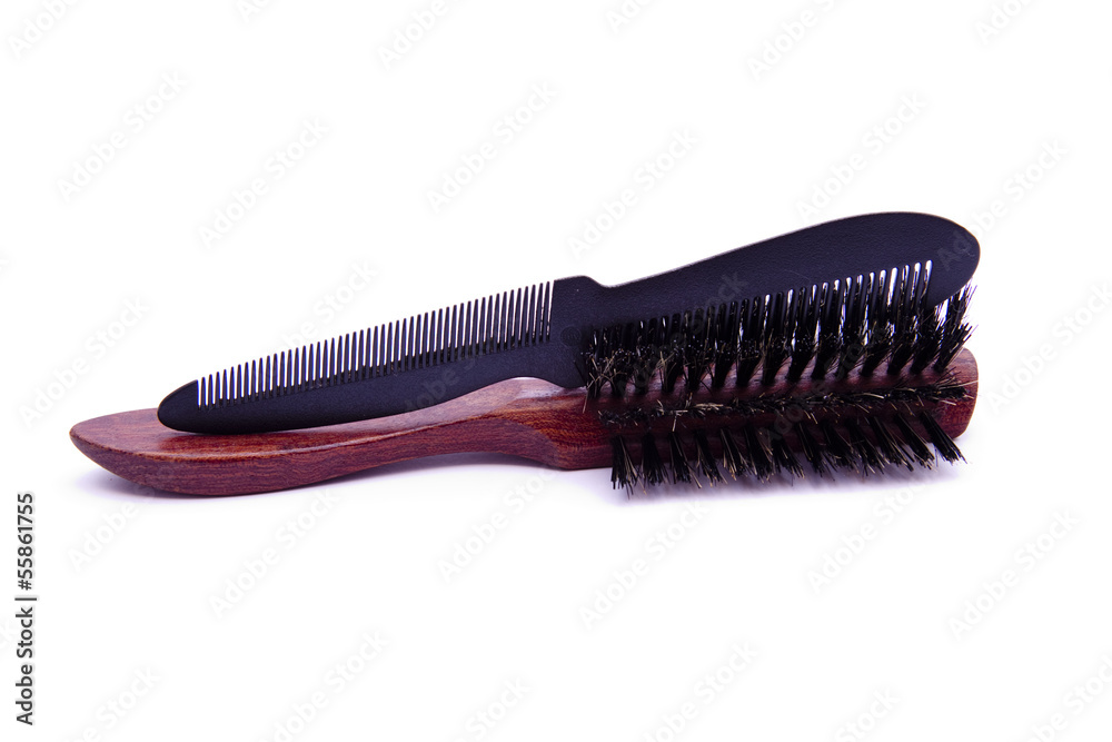 Haarbürste mit Kamm