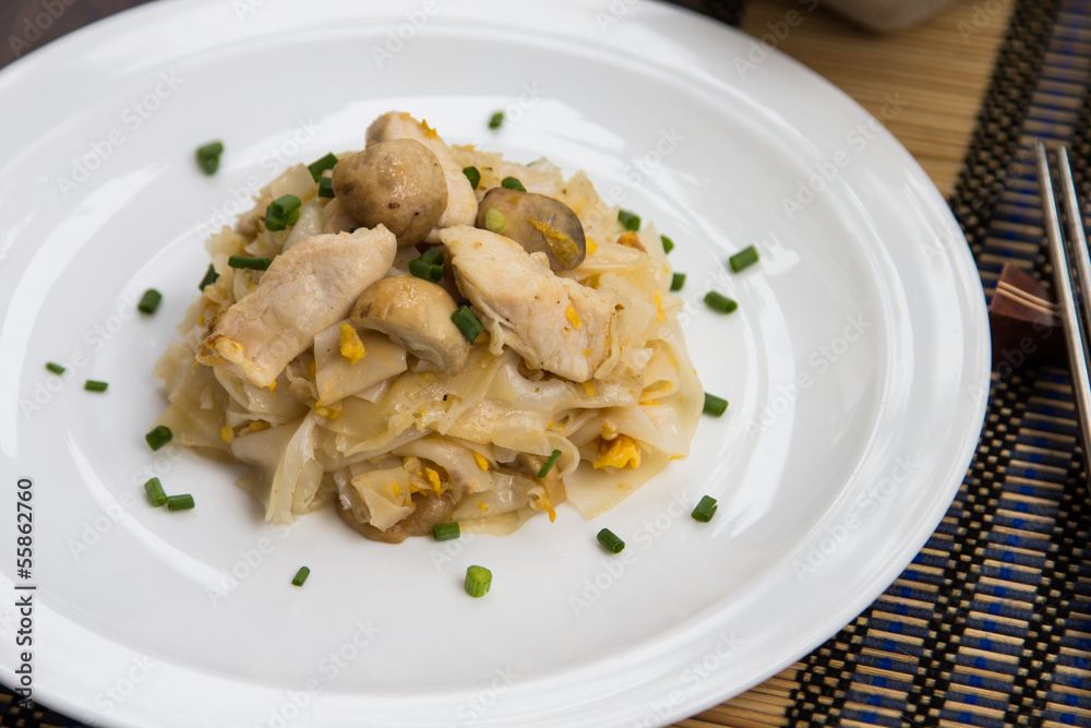 Fried noodles. Fried noodles.