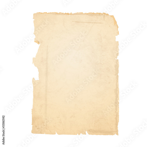 Torn sheet of old paper