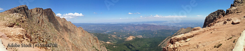 View from Pikes Peak in Colorado