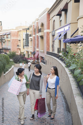 Three Women In Shopping Mall © xixinxing