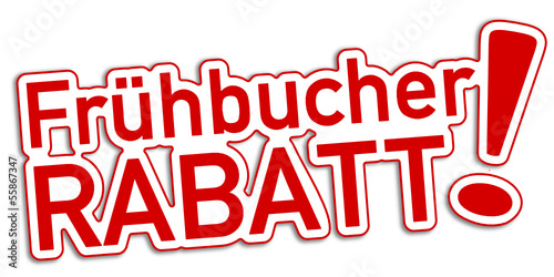 Frühbucher Rabatt Schild  #130904-svg01