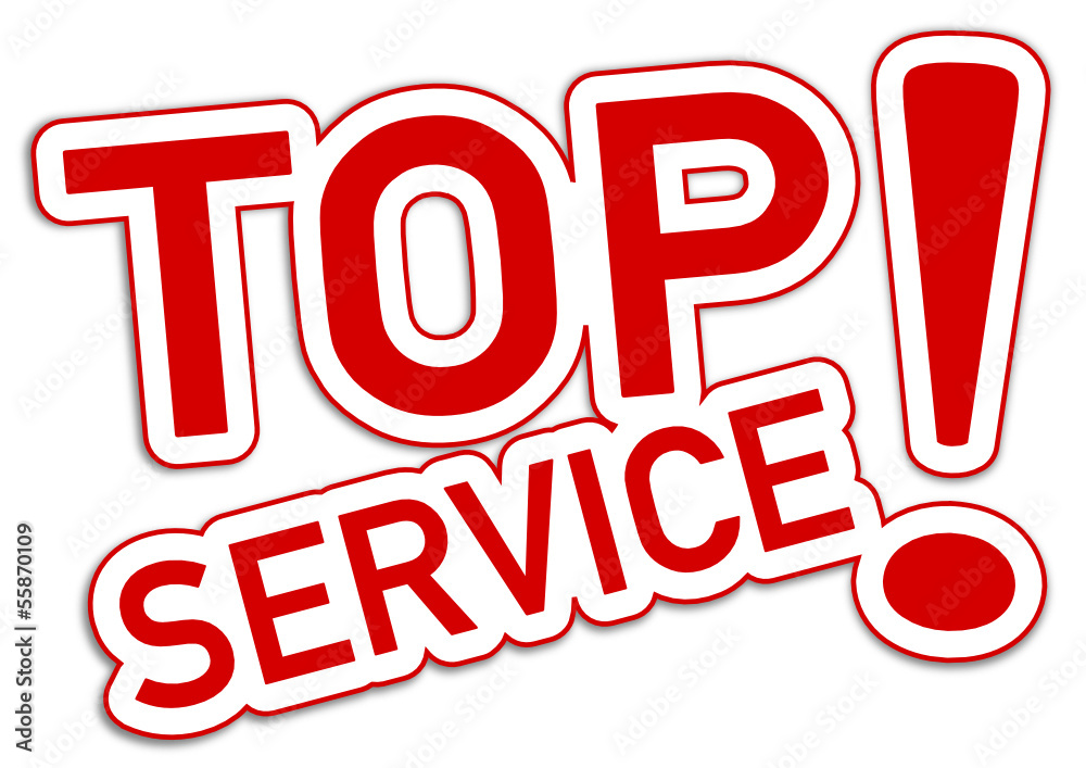 Top Service Sticker rot #130904-svg06 Top Service Sticker rot #130904-svg06