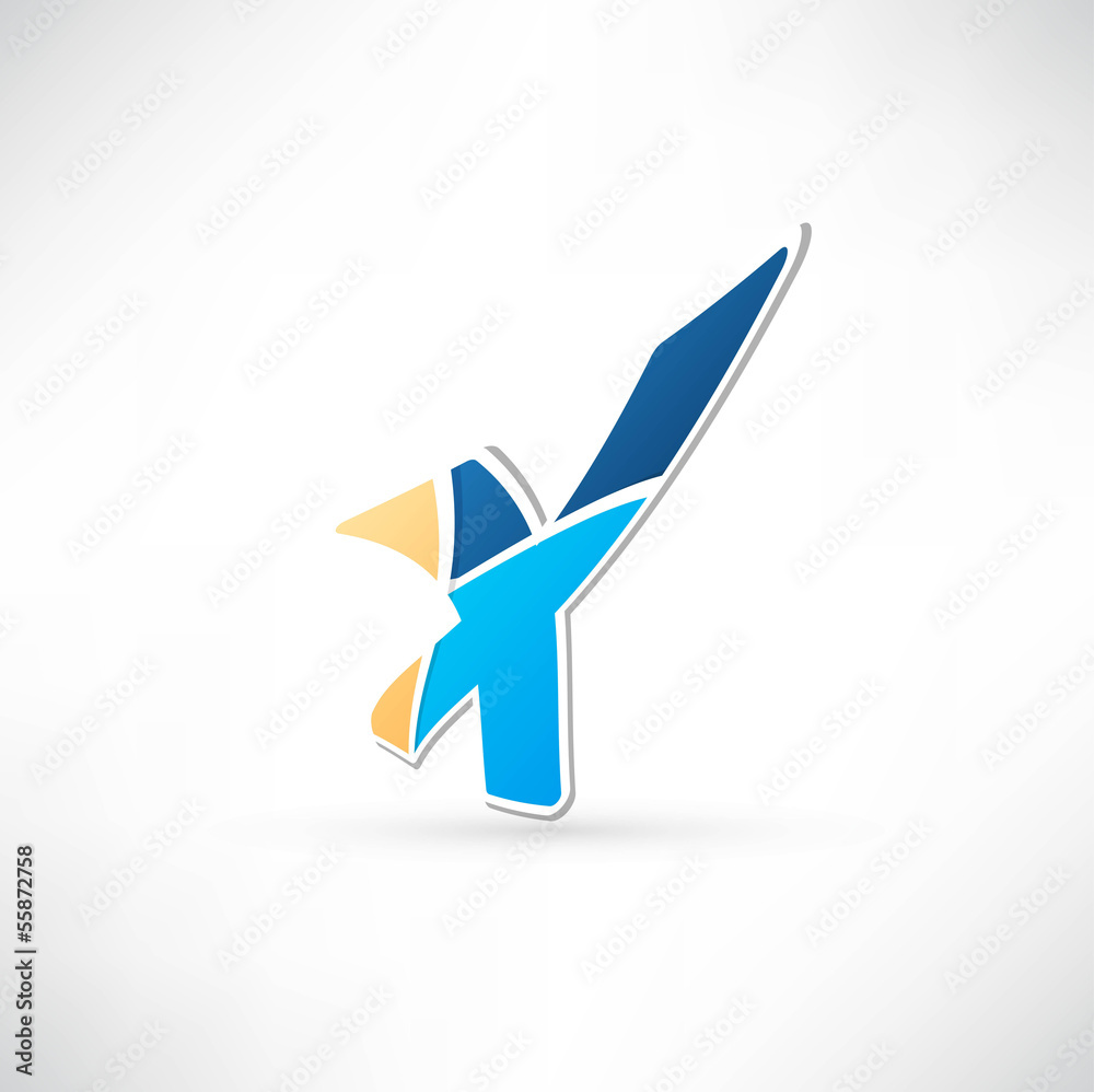 Abstract icon based on the letter Abstract icon based on the letter