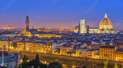 View on Florence at night
