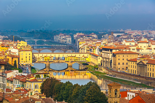 Bridges over Arno river in Florence