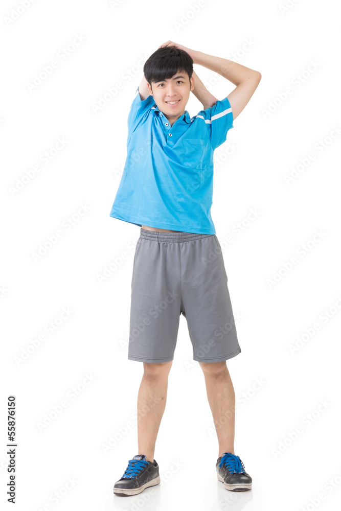 man stretch man stretch