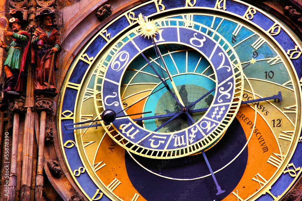 Obraz premium Praski zegar astronomiczny
