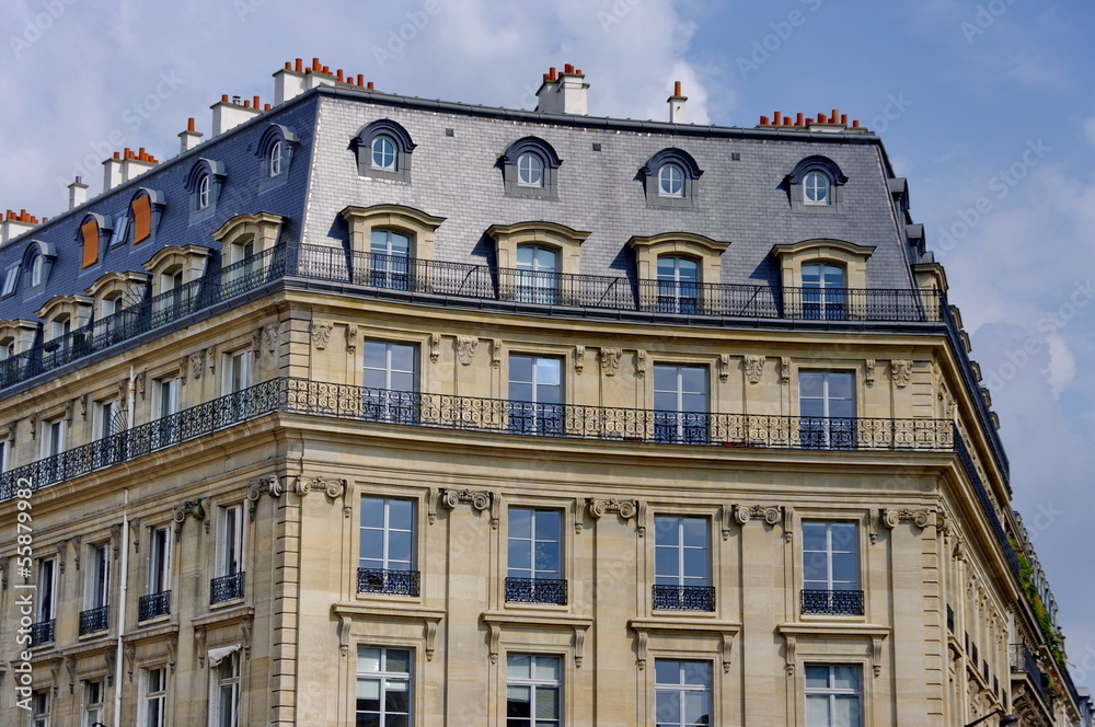 Fototapeta premium Immeubles ancien parisiens