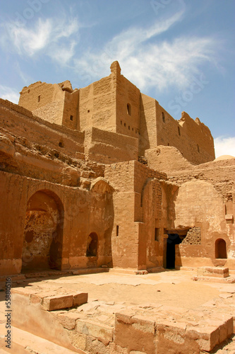 Old fortification in the desert of Aswan, Egypt