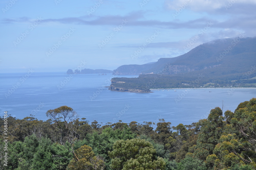 Beautiful seascape, landscape in Tasmania, Australia