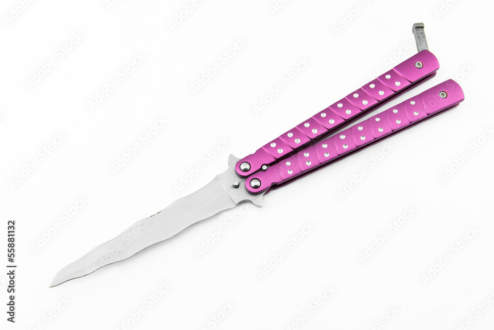 Portable knife isolated on white background Portable knife isolated on white background