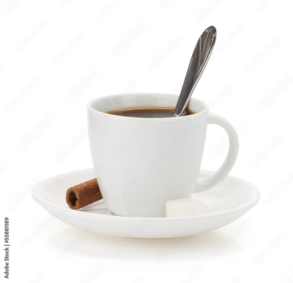 cup of coffee on white cup of coffee on white