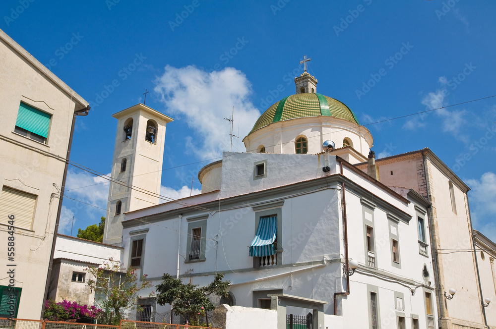 Fototapeta premium Church of Madonna della Libera. Rodi Garganico. Puglia. Italy.
