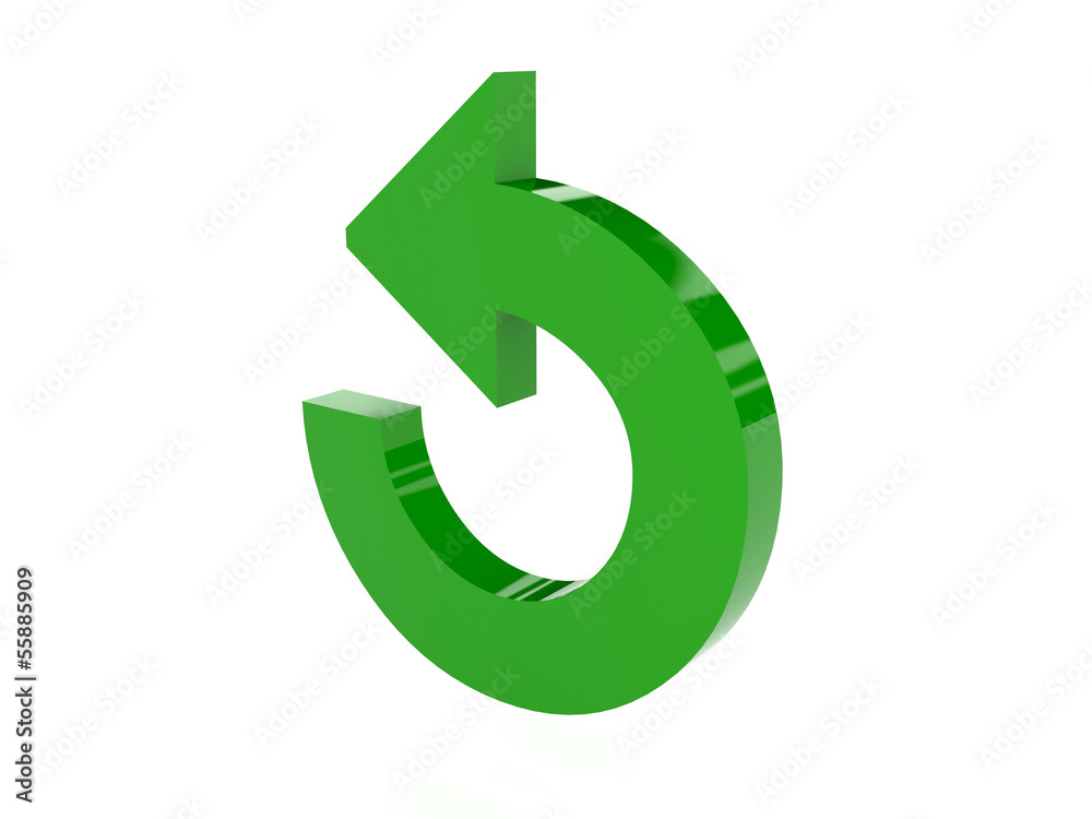 Refresh icon over white background. Concept 3D illustration. Refresh icon over white background. Concept 3D illustration.