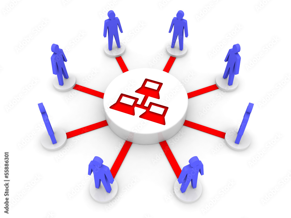 Internet. Private network. Concept 3D illustration. Internet. Private network. Concept 3D illustration.