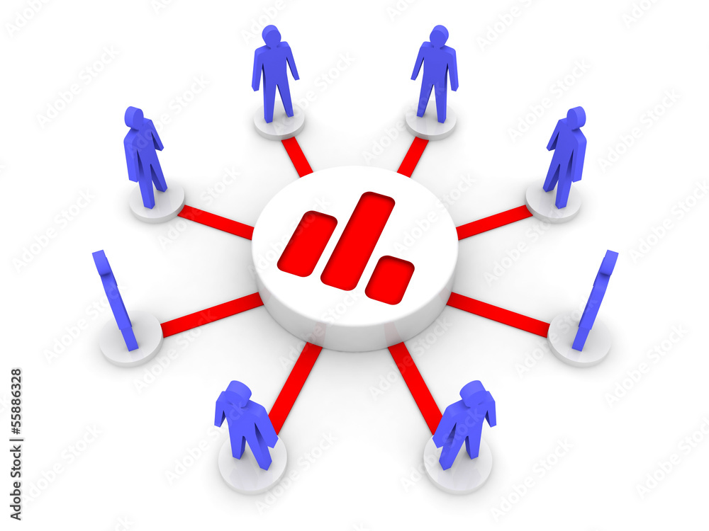 Analyzing team. Public statistics. Concept 3D illustration. Analyzing team. Public statistics. Concept 3D illustration.