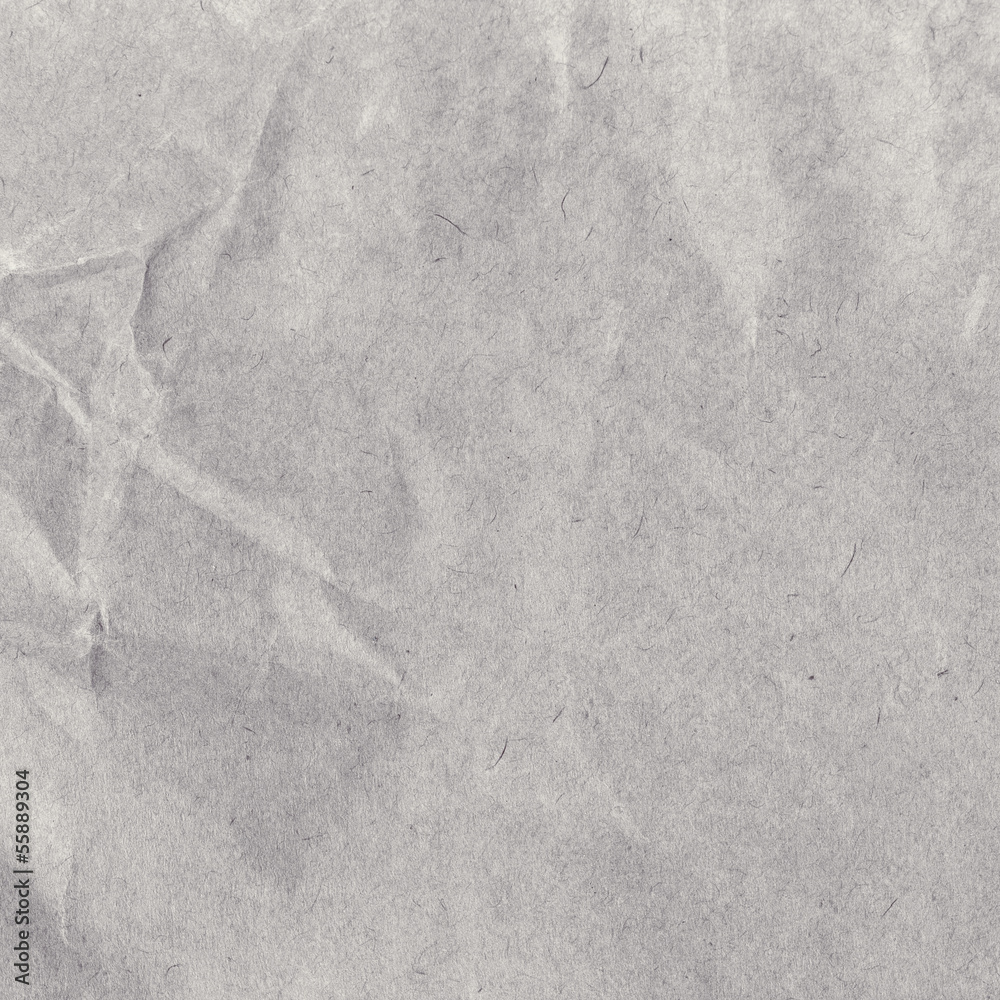 Obraz premium Crumpled natural gray recycled paper texture or background. Vi
