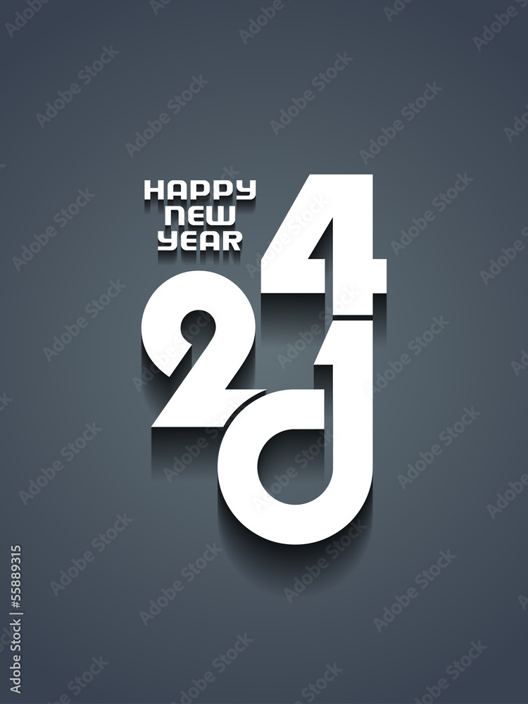 creative happy new year 2014 design. creative happy new year 2014 design.