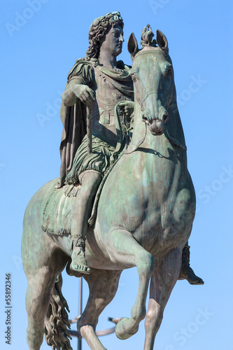 Statue of Louis XIV in Lyon city