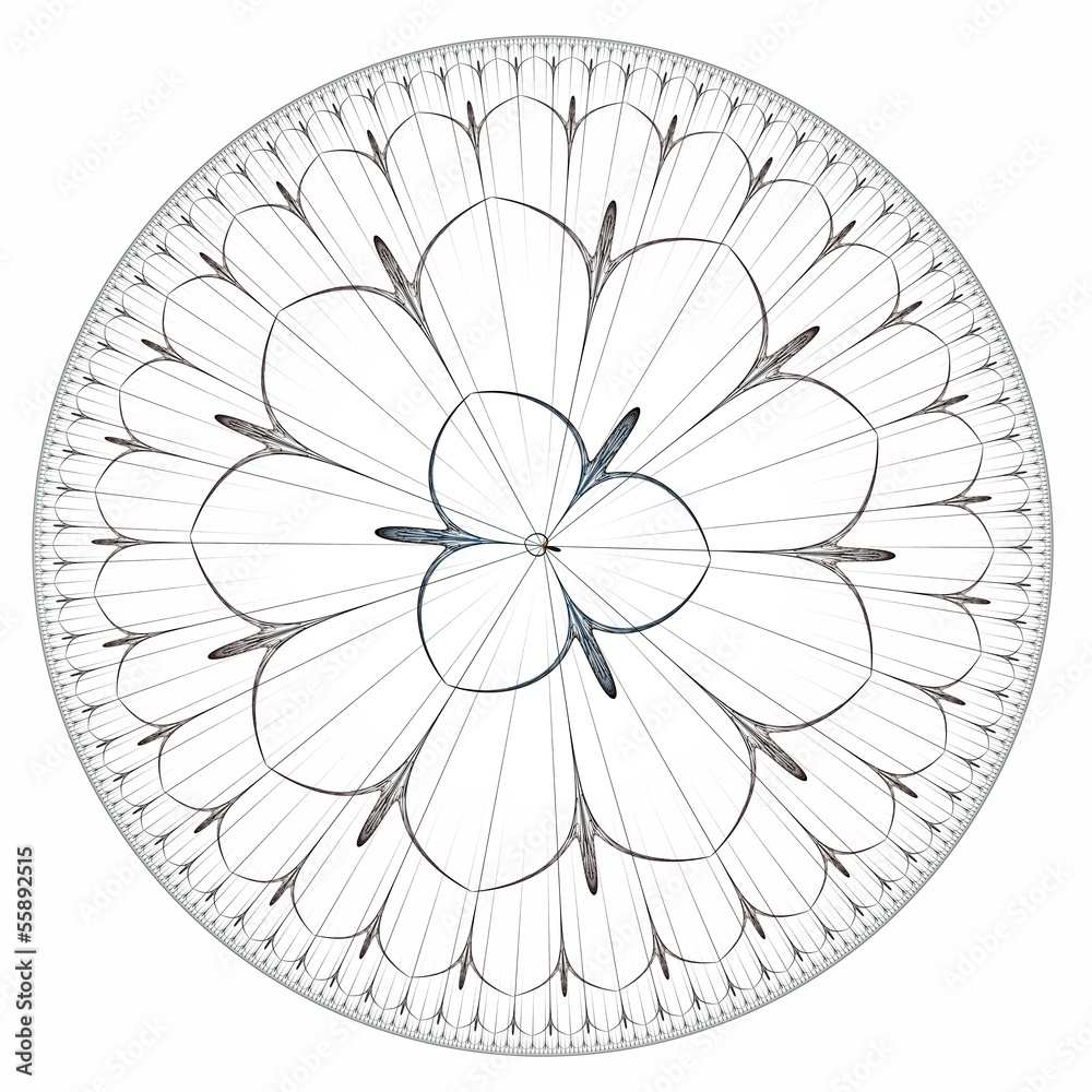 Obraz premium Rose window illustration