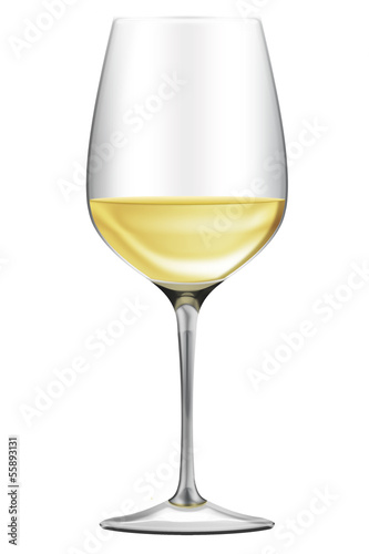 elegantes Weißweinglas