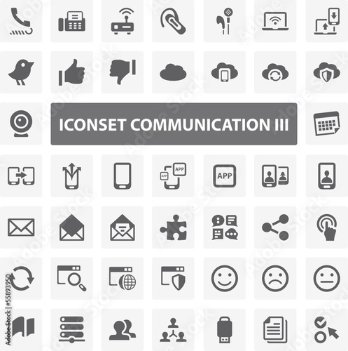 Website Iconset - Communication III 44 Basic Icons photo
