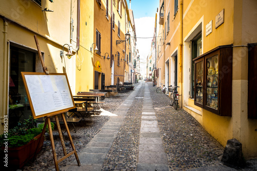 Alghero city of Sardinia in summer 2013