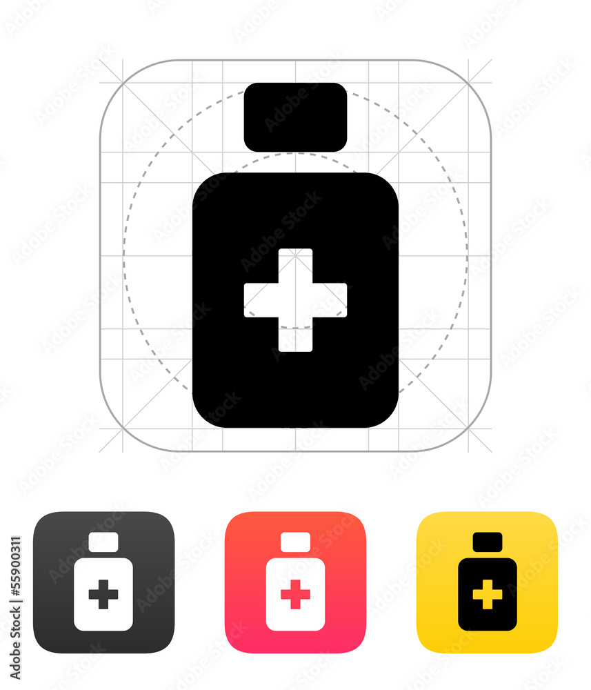 Fototapeta premium Bottle icon. Vector illustration.