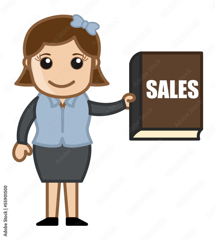 Sales Report - Cartoon Business Vector Illustrations Sales Report - Cartoon Business Vector Illustrations