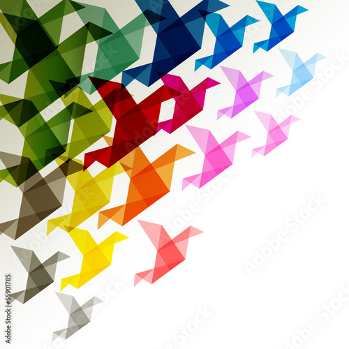 Freelancer Vogel Origami Transparent