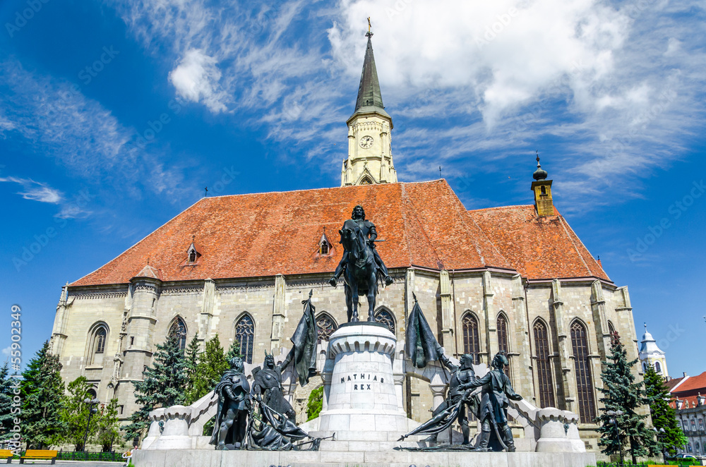 Saint Michael's gothic church and King Mathias