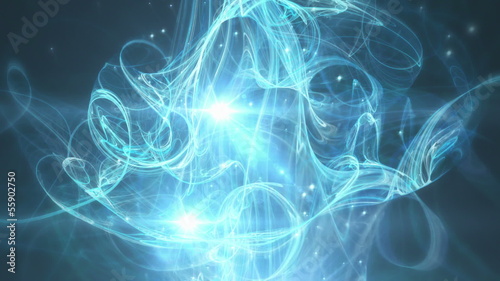 Cassandra Blue - Elegant Abstract Lights Video Background Loop