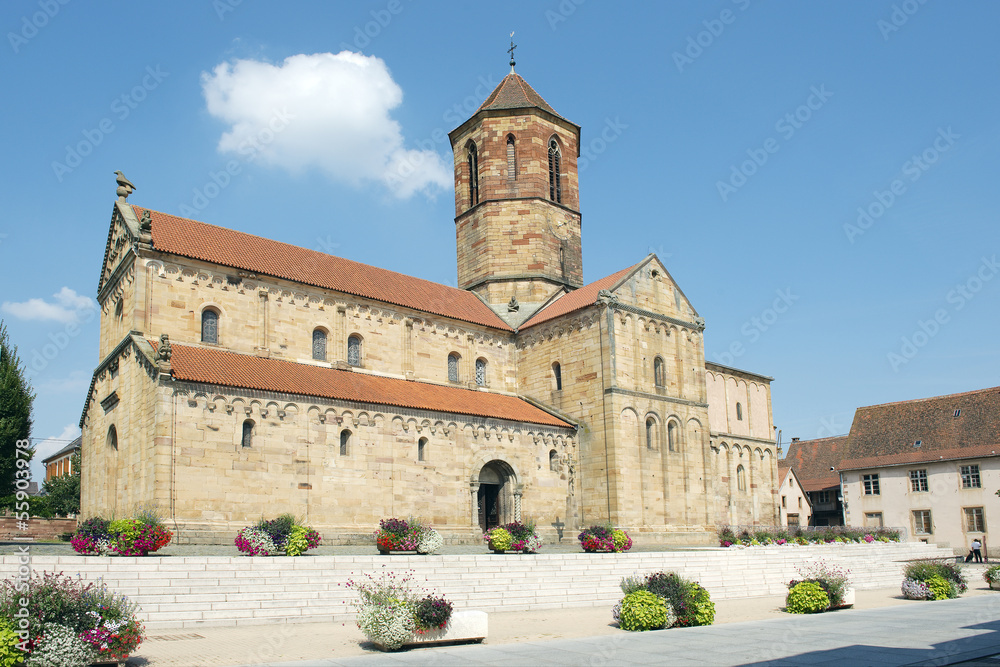 Eglise romaine de rosheim en Alsace