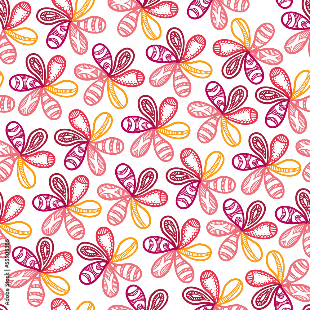 Floral seamless background for your design Floral seamless background for your design