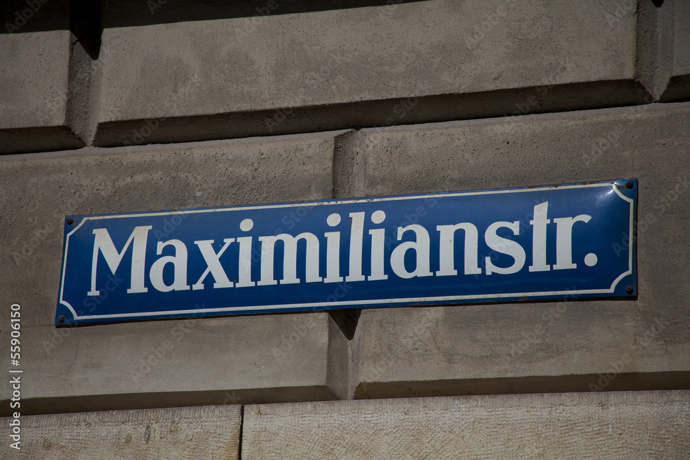 München - Straßenschild Maximilianstr. München - Straßenschild Maximilianstr.
