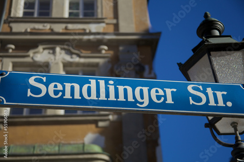 München - Straßenschild Sendlinger Str. (1) photo