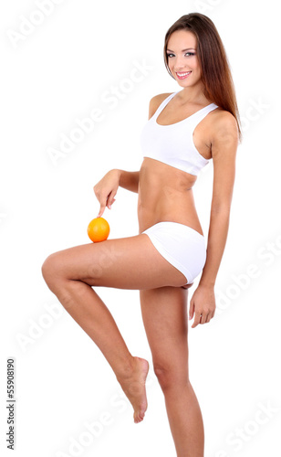 Beautiful young woman with ...