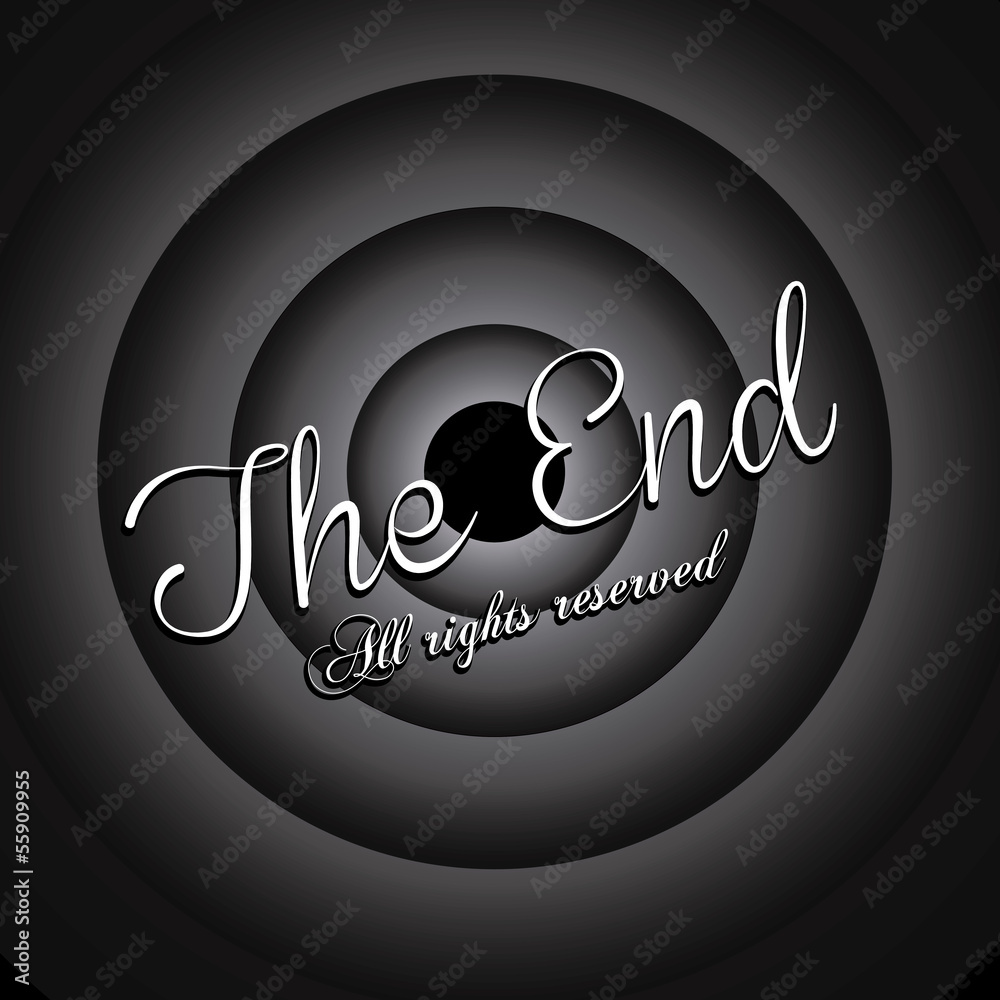 Obraz premium the end label