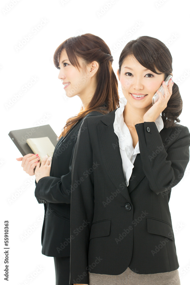 Beautiful asian businesswomen isolated on white background Beautiful asian businesswomen isolated on white background