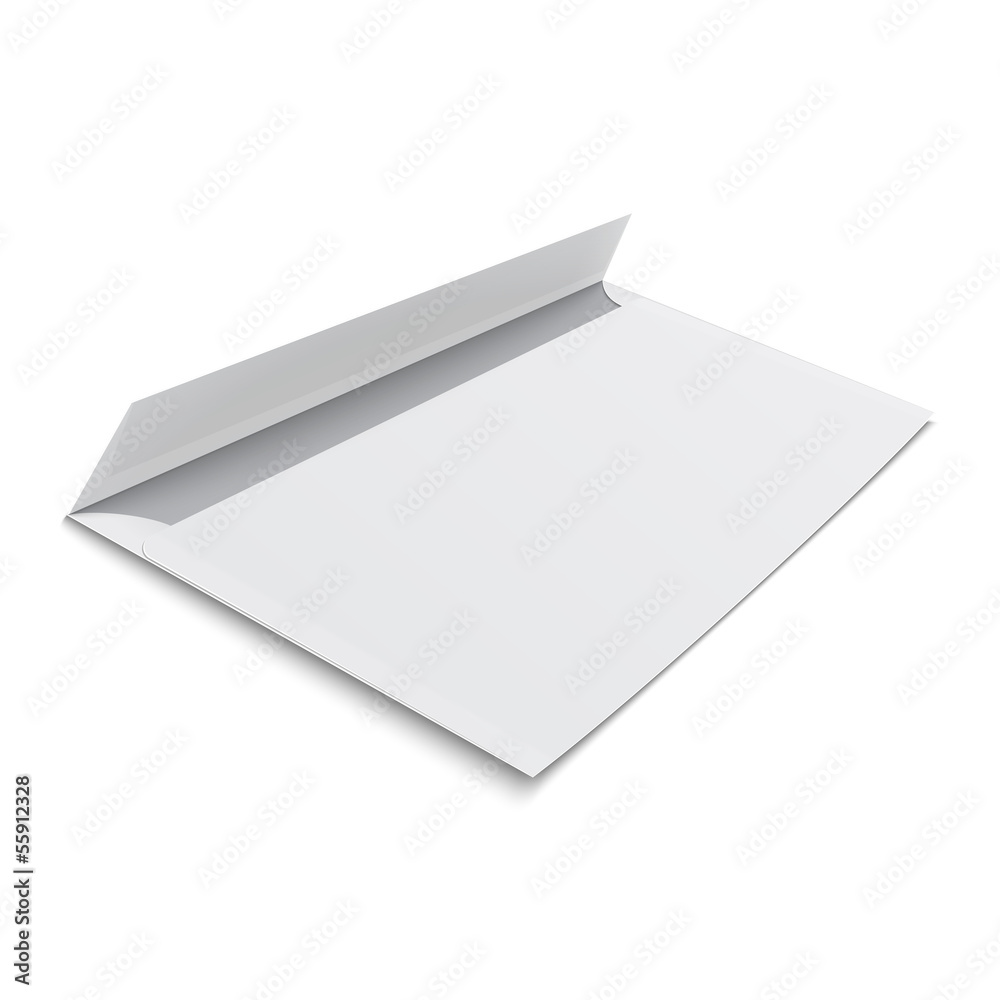 Blank envelope on white background. Blank envelope on white background.