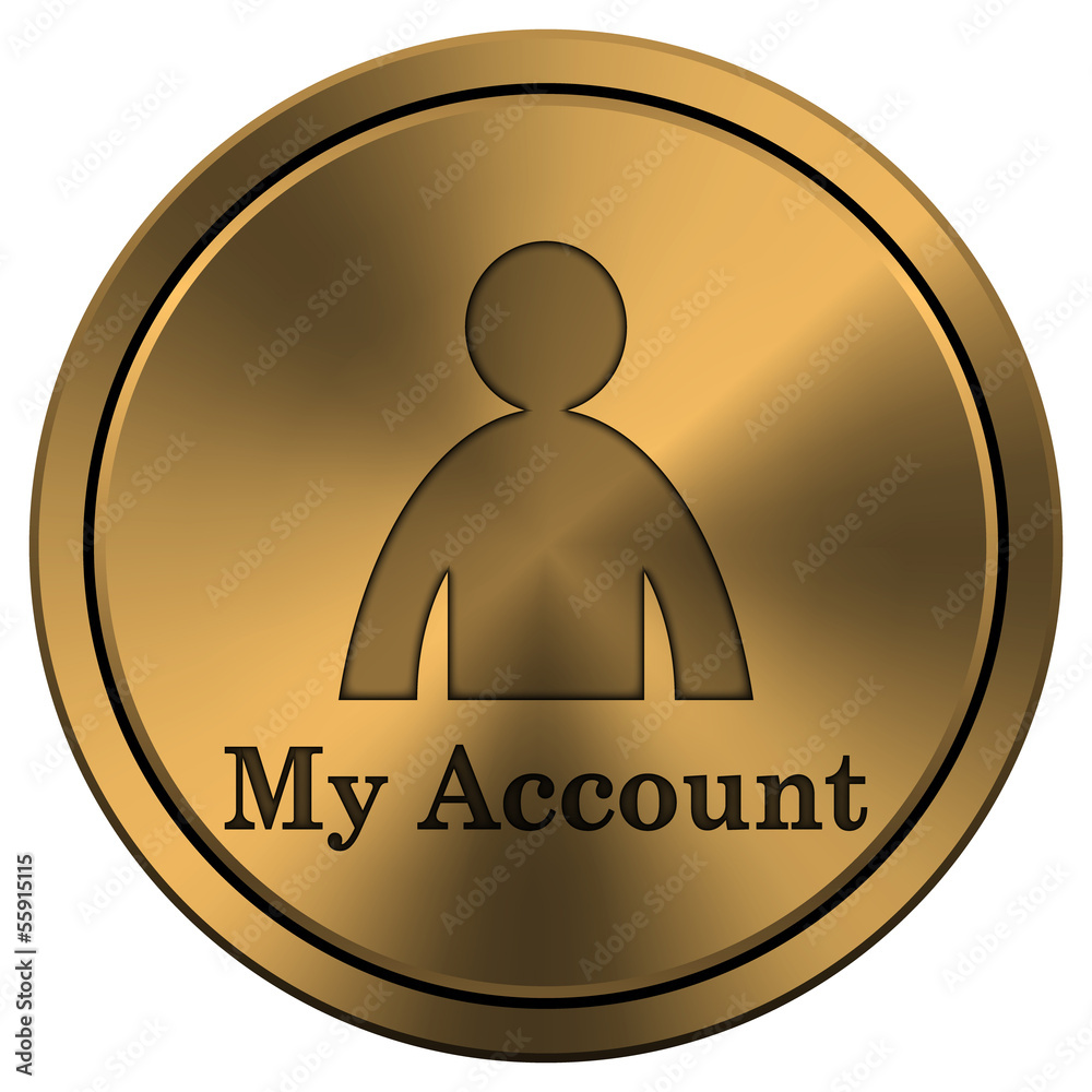 Shiny metallic copper-colored icon Shiny metallic copper-colored icon