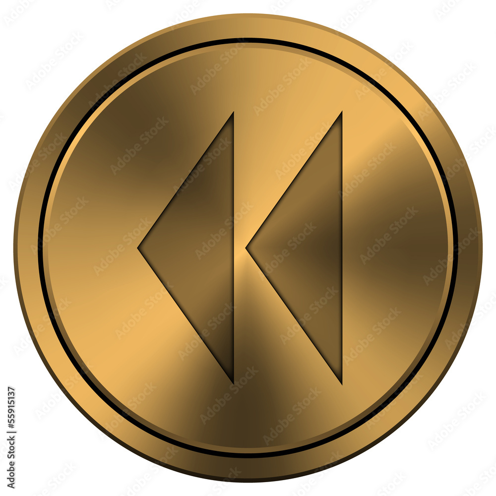 Shiny metallic copper-colored icon Shiny metallic copper-colored icon